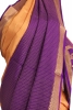 Exclusive Zari Checks Half and Half Mysore Crepe Silk Saree-Double Pallu 